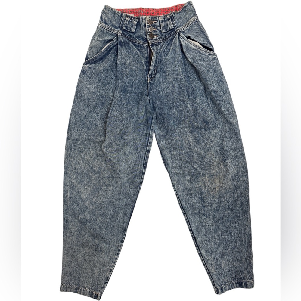 Prezzia Vintage Acid Washed High Waisted Mom Jeans
